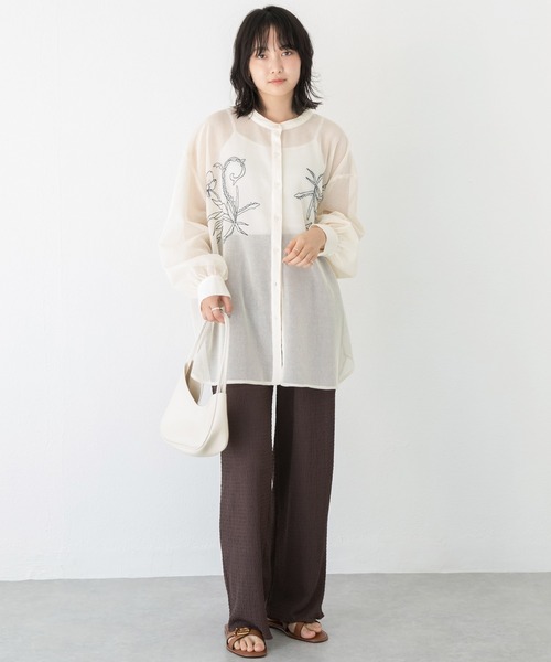 LAVEANGE（ラビアンジェ）の「楊柳カットソーイージーパンツ（その他パンツ・レディース・ブルー/ブラック/ブラウン/ピンク/ネイビー/グリーン・3L/LL/L/M/4L/5L）」の22枚目の写真