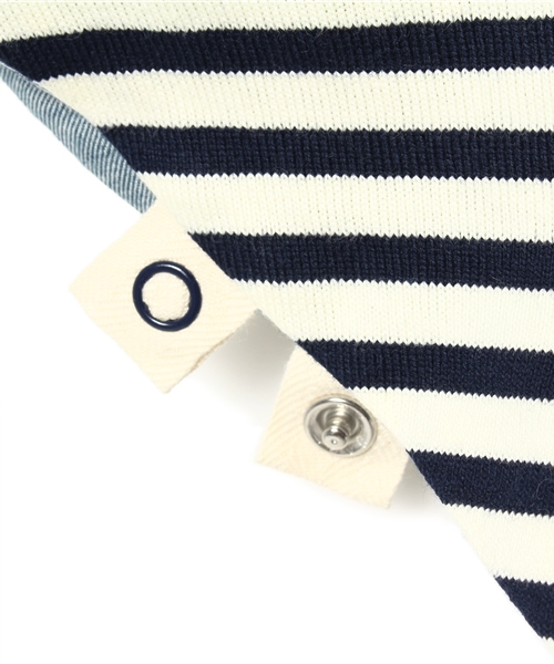 SHIPS（シップス）の「SHIPS KIDS:15FW ボーダー×ダンガリー マント（その他アウター・キッズ・レッド/ネイビー・ONE SIZE）」の9枚目の写真