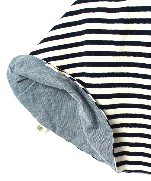 SHIPS（シップス）の「SHIPS KIDS:15FW ボーダー×ダンガリー マント（その他アウター・キッズ・レッド/ネイビー・ONE SIZE）」の11枚目の写真