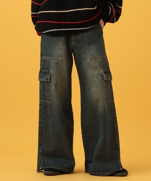 PBLIM（ページボーイリム）の「PBLIM/ヴィンテージデニム（デニムパンツ・レディース・ブラック/ブルー・MEDIUM/LARGE）」の2枚目の写真