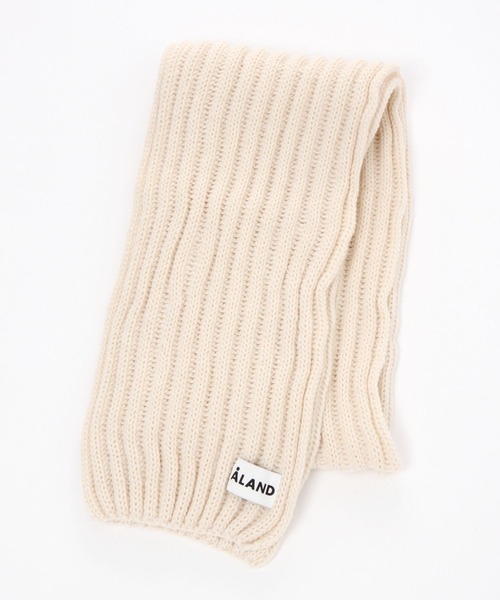 ALAND（エーランド）の「【UNISEX】ALAND／ニットリブマフラー　2993064（マフラー・レディース・ブラック/ベージュ/ブルー・FREE）」の13枚目の写真