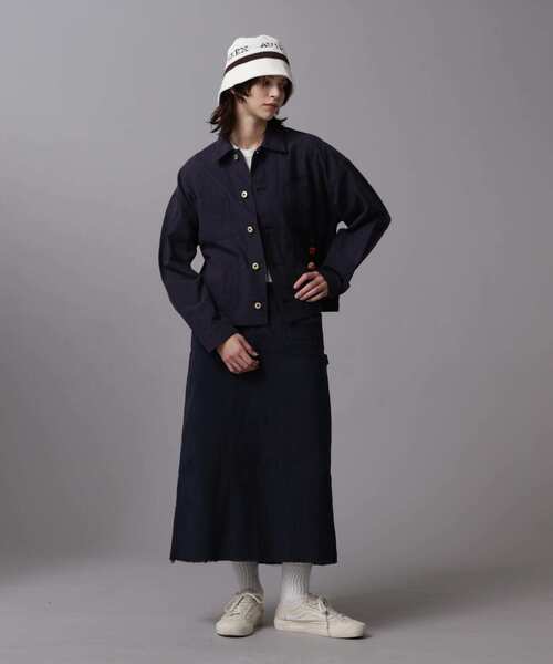 AVIREX（アヴィレックス）の「KNIT BUCKET HAT/ニットバケットハット（ハット・メンズ・ホワイト/ブラック・F）」の5枚目の写真