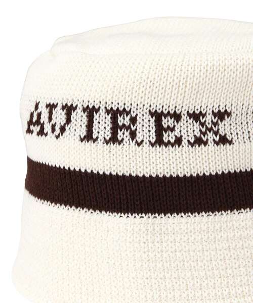 AVIREX（アヴィレックス）の「KNIT BUCKET HAT/ニットバケットハット（ハット・メンズ・ホワイト/ブラック・F）」の16枚目の写真
