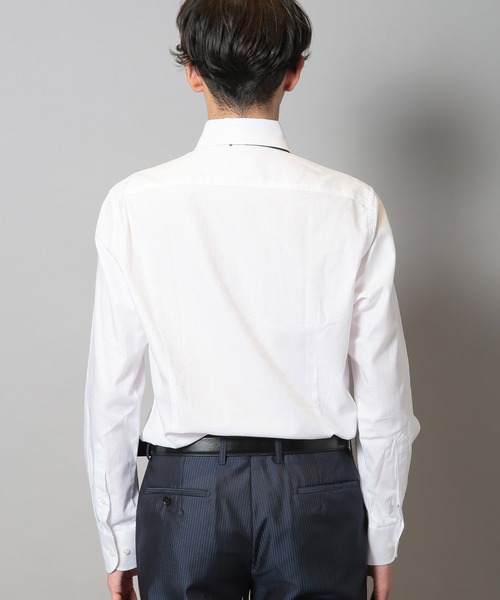 CROWDED CLOSET(クラウデッドクローゼット)の「コットンジャガードスナップダウンビジネスシャツ(シャツ/ブラウス・メンズ・ホワイト/ブルー/ダークネイビー・01/02/03/04)」の16枚目の写真
