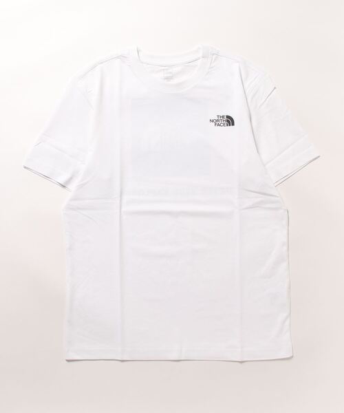 THE NORTH FACE(ザノースフェイス)の「THE NORTH FACE ノースフェイス COTTON NSE BOX LOGO S/S R/TEE(Tシャツ/カットソー・レディース・ホワイト/ブラック・MEDIUM/LARGE/X-LARGE)」の2枚目の写真