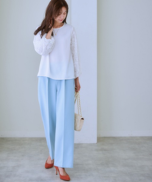 7days Life Styling(セブンデイズライフスタイリング)の「バルーンレース袖ブラウス(シャツ/ブラウス・レディース・オフホワイト/ブラック/サックスブルー・L/S/M/LL)」の4枚目の写真