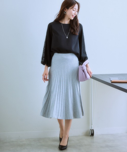 7days Life Styling(セブンデイズライフスタイリング)の「バルーンレース袖ブラウス(シャツ/ブラウス・レディース・オフホワイト/ブラック/サックスブルー・L/S/M/LL)」の9枚目の写真