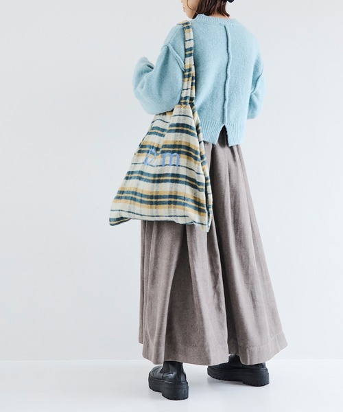 Crisp（クリスプ）の「ベルトフレアスカート（スカート・レディース・グレー/ベージュ・FREE）」の20枚目の写真