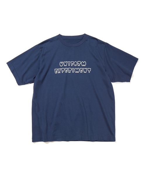 uniform experiment（ユニフォームエクスペリメント）の「AUTHENTIC LOGO TEE（Tシャツ/カットソー・メンズ・ネイビー/ホワイト/ブラック・1/2/3/4）」の3枚目の写真
