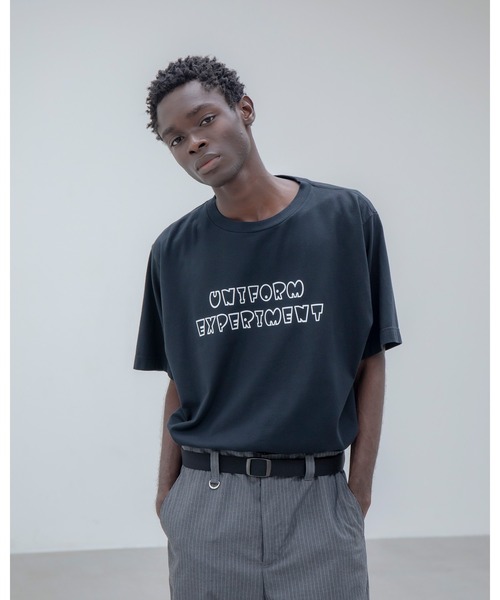 uniform experiment（ユニフォームエクスペリメント）の「AUTHENTIC LOGO TEE（Tシャツ/カットソー・メンズ・ネイビー/ホワイト/ブラック・1/2/3/4）」の10枚目の写真