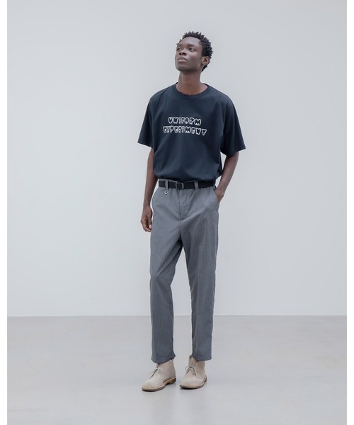 uniform experiment（ユニフォームエクスペリメント）の「AUTHENTIC LOGO TEE（Tシャツ/カットソー・メンズ・ネイビー/ホワイト/ブラック・1/2/3/4）」の5枚目の写真