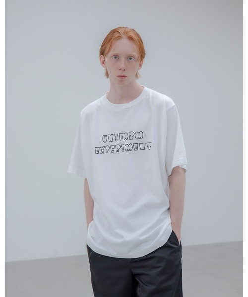 uniform experiment（ユニフォームエクスペリメント）の「AUTHENTIC LOGO TEE（Tシャツ/カットソー・メンズ・ネイビー/ホワイト/ブラック・1/2/3/4）」の4枚目の写真