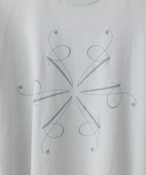 ADAM ET ROPE'（アダムエロペ）の「オーガニックコットン LOGO Tシャツ / UNISEX（Tシャツ/カットソー・メンズ・スミクロ/ライトグリーン/ブルー系その他3・M/L）」の5枚目の写真