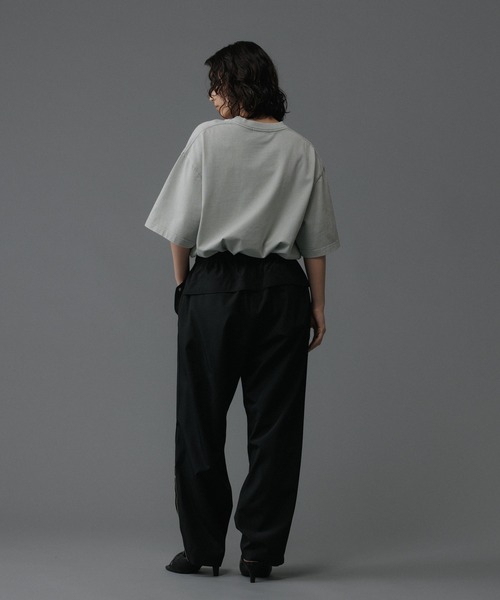 ADAM ET ROPE'（アダムエロペ）の「オーガニックコットン LOGO Tシャツ / UNISEX（Tシャツ/カットソー・メンズ・スミクロ/ライトグリーン/ブルー系その他3・M/L）」の20枚目の写真