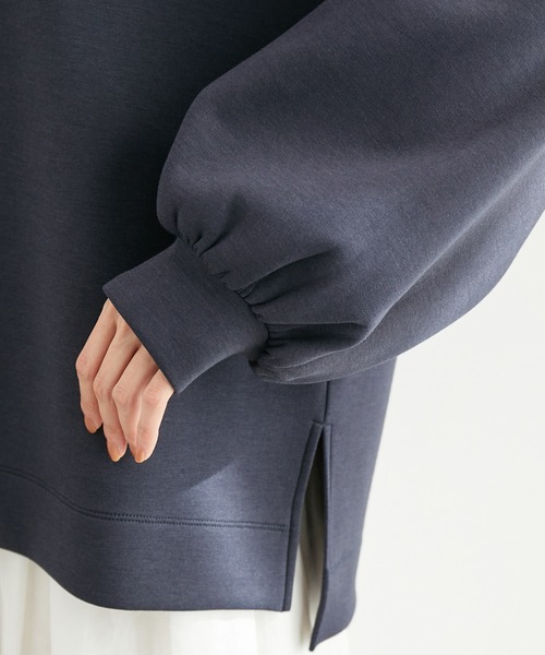 ROPE' PICNIC（ロペピクニック）の「着丈が選べるダンボールプルオーバー（スウェット・レディース・ネイビー/オフホワイト/オレンジ系その他・38/36）」の8枚目の写真