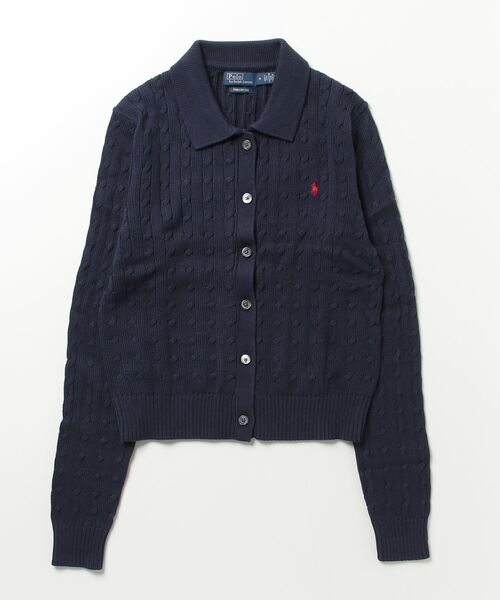 ポロ　ラルフローレン ケーブルニット コットン カーディガンM 定価3.3万 POLO RALPH LAUREN CHILDRENSWEAR（ポロ ラルフ ローレン