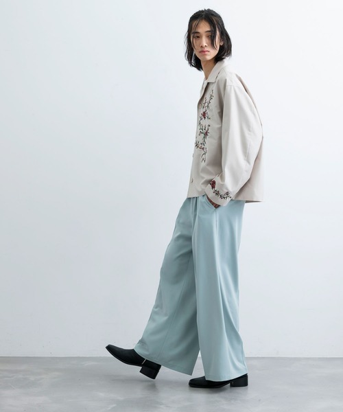 JUNRED(ジュンレッド)の「レトロフラワーデコブルゾン(ブルゾン・メンズ・オフホワイト/チャコールグレー/ブラック・L/M/S)」の9枚目の写真