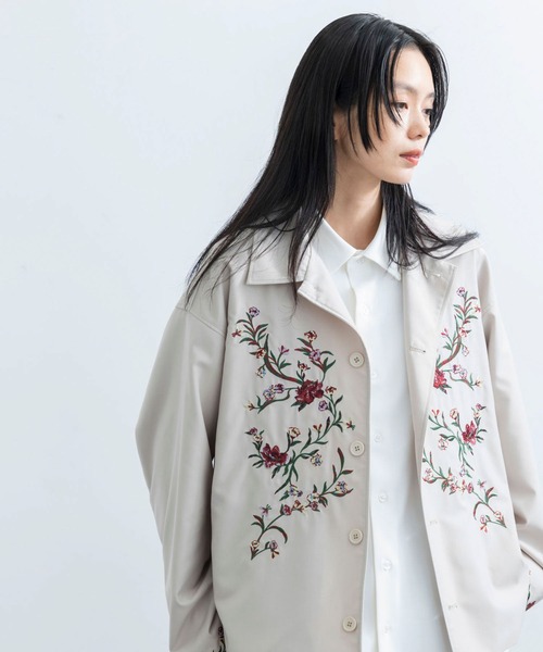 JUNRED(ジュンレッド)の「レトロフラワーデコブルゾン(ブルゾン・メンズ・オフホワイト/チャコールグレー/ブラック・L/M/S)」の18枚目の写真