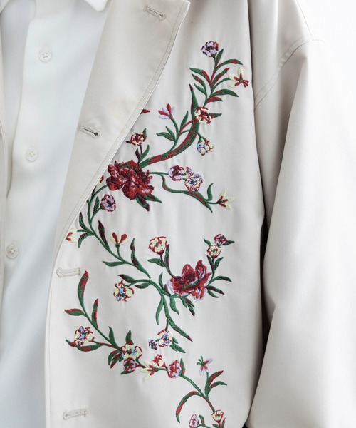 JUNRED(ジュンレッド)の「レトロフラワーデコブルゾン(ブルゾン・メンズ・オフホワイト/チャコールグレー/ブラック・L/M/S)」の19枚目の写真