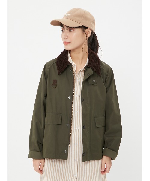 Barbour（バブアー）の「【SPEY / スペイ】ピーチスキン コットン ショートレングスブルゾン（オーバーサイズフィット）（ブルゾン・メンズ・グリーン/ネイビー・MEDIUM/SMALL/LARGE/X-LARGE/XX-LARGE）」の4枚目の写真