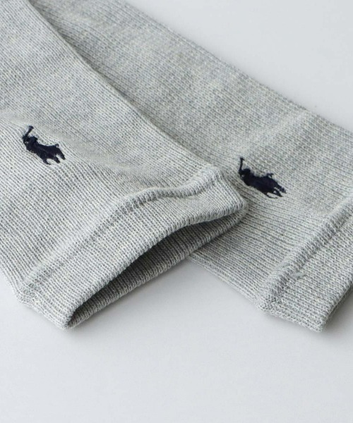 Ralph Lauren  オーガニックコットン ボーダーピロー　グレー Ralph Lauren Home オーガニックコットン ボーダーピロー グレー