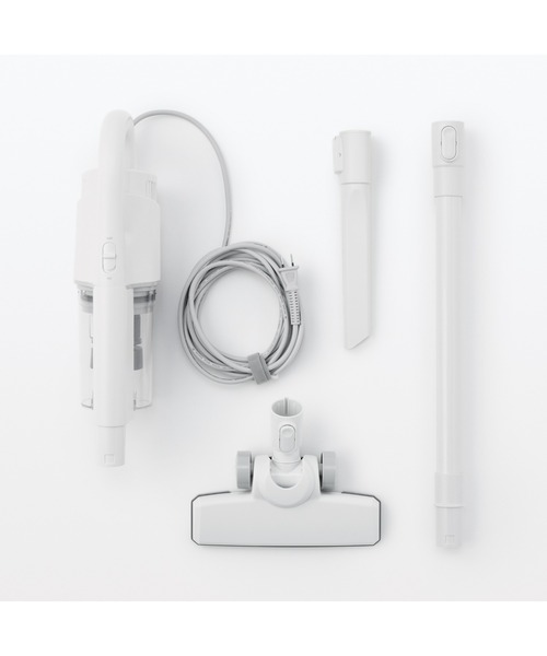 無印良品　ホワイト スティッククリーナー 充電器・スタンド付き コード式 スティッククリーナー MJーWSC1（生活家電