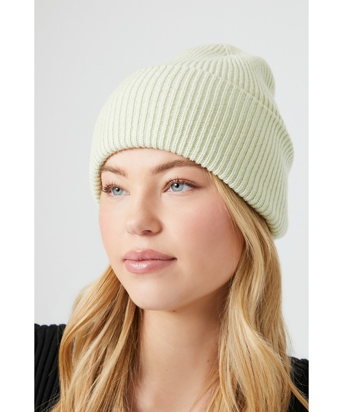 FOREVER 21(フォーエバー トゥエンティーワン)の「カラーニットワッチ2(ニットキャップ/ビーニー・レディース・ブラウン/ブラック/グリーン系その他・FREE)」の4枚目の写真