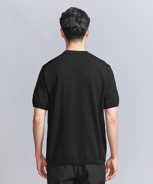 BEAUTY&YOUTH UNITED ARROWS（ビューティーアンドユースユナイテッドアローズ）の「【WEB限定 WARDROBE SMART】マシーンウォッシュ 1ポケット ニット Tシャツ【抗菌・防臭】（Tシャツ/カットソー・メンズ・ホワイト/ダークグレー/ブラック・S/M/L/XL）」の17枚目の写真