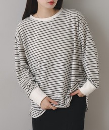 Kastane | B ワッフルボーダープルオーバー(Tシャツ/カットソー)