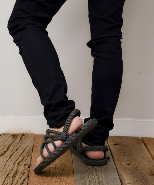 BOHONOMAD(ボホノマド)の「CAPE POINT ケープポイント ロープサンダル(サンダル・メンズ・ベージュ/ブラック/グレー/カーキ・41/42/43)」の14枚目の写真