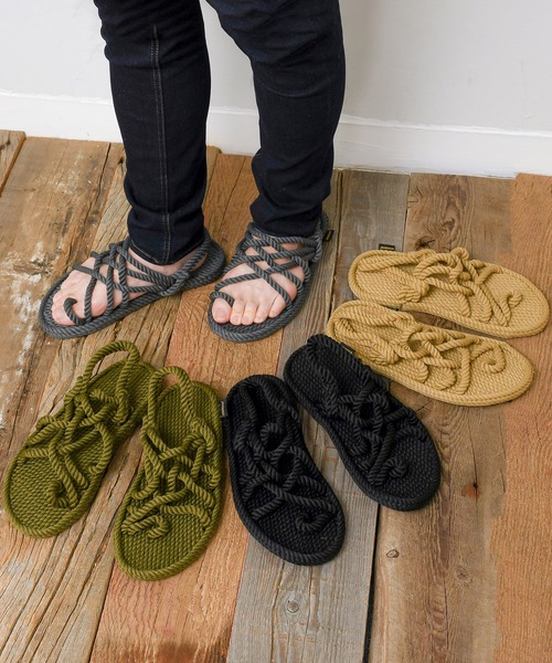 BOHONOMAD(ボホノマド)の「CAPE POINT ケープポイント ロープサンダル(サンダル・メンズ・ベージュ/ブラック/グレー/カーキ・41/42/43)」の5枚目の写真