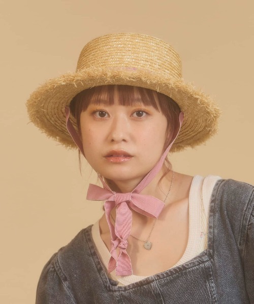 kaorinomori（カオリノモリ）の「kaorinomori エピハット / カオリノモリ（ハット・レディース・ピンク/ブラウン・M/57.5cm）」の19枚目の写真