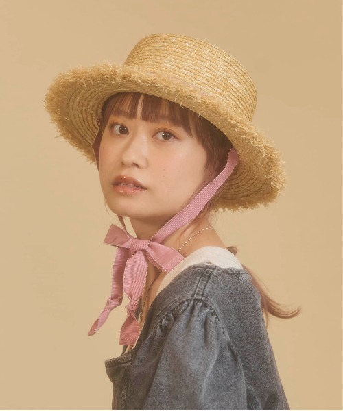 kaorinomori（カオリノモリ）の「kaorinomori エピハット / カオリノモリ（ハット・レディース・ピンク/ブラウン・M/57.5cm）」の20枚目の写真
