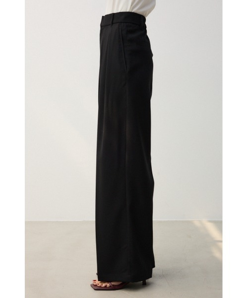 crie conforto（クリーコンフォルト）の「2タックワイドパンツ（スラックス・レディース・ブラック/ベージュ・SMALL/MEDIUM）」の11枚目の写真