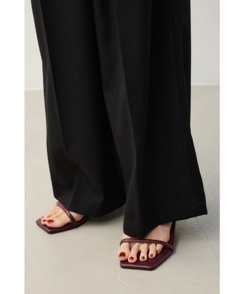 crie conforto（クリーコンフォルト）の「2タックワイドパンツ（スラックス・レディース・ブラック/ベージュ・SMALL/MEDIUM）」の16枚目の写真