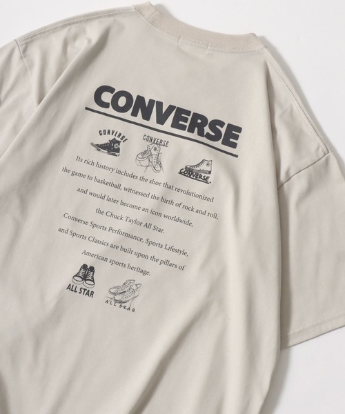 CONVERSE（コンバース）の「CONVERSE/コンバース COOLMAX フロントワンポイント バックプリント 半袖Tシャツ レディース メンズ（Tシャツ/カットソー・レディース・スミクロ/ブルー系その他/ホワイト系その他/ホワイト/オレンジ/ベージュ/ブラック/ホワイト系その他2・M/LL/L）」の6枚目の写真