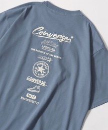 CONVERSE/コンバース COOLMAX フロントワンポイント バックプリント 半袖Tシャツ レディース メンズ