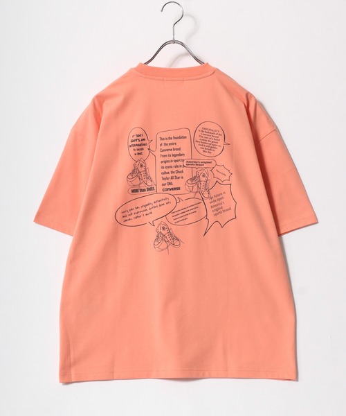 CONVERSE（コンバース）の「CONVERSE/コンバース COOLMAX フロントワンポイント バックプリント 半袖Tシャツ レディース メンズ（Tシャツ/カットソー・レディース・スミクロ/ブルー系その他/ホワイト系その他/ホワイト/オレンジ/ベージュ/ブラック/ホワイト系その他2・M/LL/L）」の12枚目の写真