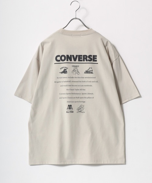 CONVERSE（コンバース）の「CONVERSE/コンバース COOLMAX フロントワンポイント バックプリント 半袖Tシャツ レディース メンズ（Tシャツ/カットソー・レディース・スミクロ/ブルー系その他/ホワイト系その他/ホワイト/オレンジ/ベージュ/ブラック/ホワイト系その他2・M/LL/L）」の18枚目の写真