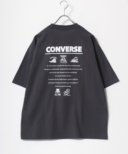 CONVERSE（コンバース）の「CONVERSE/コンバース COOLMAX フロントワンポイント バックプリント 半袖Tシャツ レディース メンズ（Tシャツ/カットソー・レディース・スミクロ/ブルー系その他/ホワイト系その他/ホワイト/オレンジ/ベージュ/ブラック/ホワイト系その他2・M/LL/L）」の20枚目の写真
