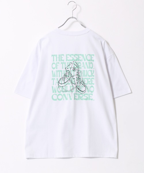 CONVERSE（コンバース）の「CONVERSE/コンバース COOLMAX フロントワンポイント バックプリント 半袖Tシャツ レディース メンズ（Tシャツ/カットソー・レディース・スミクロ/ブルー系その他/ホワイト系その他/ホワイト/オレンジ/ベージュ/ブラック/ホワイト系その他2・M/LL/L）」の22枚目の写真