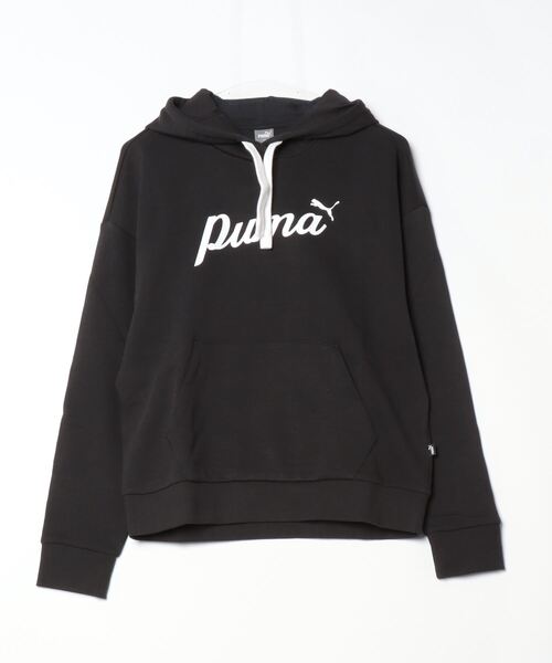PUMA(プーマ)の「プーマ PUMA ESS+ BLOSSOM グラフィック フーディ スウェット_(スウェット・レディース・ブラック/ホワイト・M/S/L/XL)」の1枚目の写真