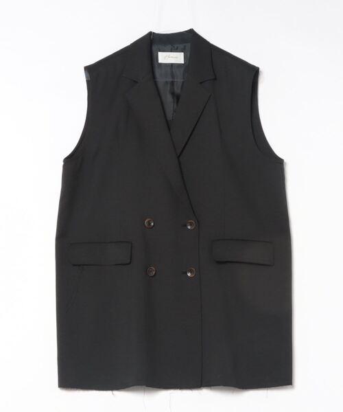 HERENCIA（ヘレンチア）の「【HERENCIA】テイラードダブルジレ（ベスト・レディース・ブラック/ベージュ・FREE）」の14枚目の写真