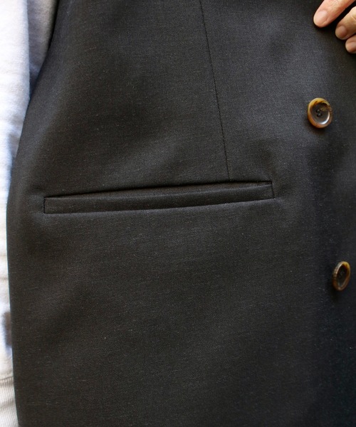 HERENCIA（ヘレンチア）の「【HERENCIA】テイラードダブルジレ（ベスト・レディース・ブラック/ベージュ・FREE）」の13枚目の写真