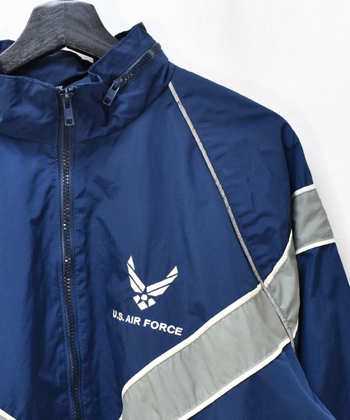 U.S. AIR FORCE ナイロンジャケット ネイビー　古着 古着 00年代 米軍実品 U.S.AIR FORCE SKILCRAFT PTU