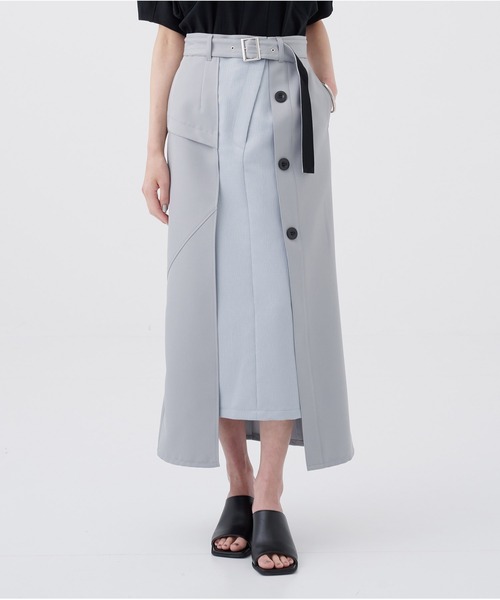 united with tokyo カバーシェイプアシメスカート カバーシェイプアシメスカート(1 GREY): : ウィメンズ｜UNITED