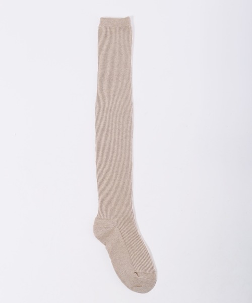 PHILLY(フィリー)の「【PHILLY】リブニーハイソックス(ソックス/靴下・レディース・グレー/ベージュ/ホワイト・FREE)」の4枚目の写真