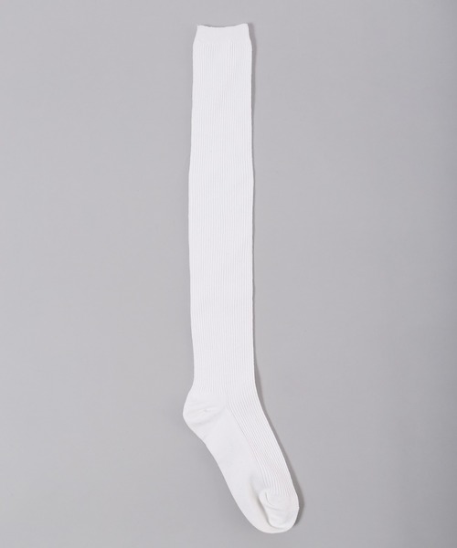 PHILLY(フィリー)の「【PHILLY】リブニーハイソックス(ソックス/靴下・レディース・グレー/ベージュ/ホワイト・FREE)」の6枚目の写真