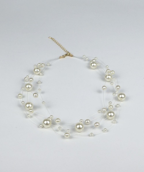 CEMONEMO(セモネモ)の「パールシャワーネックレス(ネックレス・レディース・ホワイト/ホワイト系その他・FREE)」の7枚目の写真