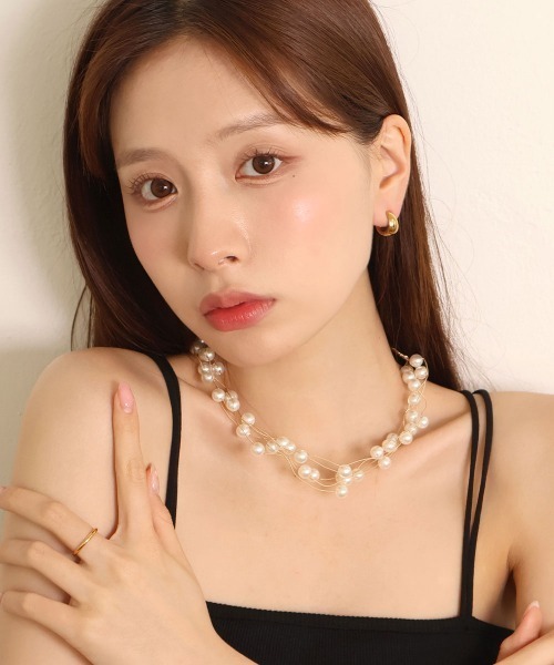 CEMONEMO(セモネモ)の「パールシャワーネックレス(ネックレス・レディース・ホワイト/ホワイト系その他・FREE)」の8枚目の写真
